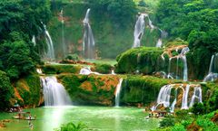 ทัวร์จีน หนานหนิง กุ้ยหยาง สวนซากุระผิงปา ทุ่งดอกมัสตาร์ด น้ำตกเต๋อเทียน หมู่บ้านชนเผ่าแม้วซีเจียง ไม่เข้าร้านรัฐบาล