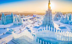 ทัวร์จีน ปีใหม่ ปักกิ่ง ฮาร์บิน Snow Town สวนสนุก POP LAND เทศกาลแกะสลักน้ำแข็ง ไม่เข้าร้านรัฐบาล