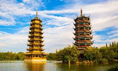 ทัวร์จีน บินตรงกุ้ยหลิน หยางซั่ว เจดีย์เงินเจดีย์ทอง ล่องแพไม้ไผ่แม่น้ำหลีเจียง เขางวงช้าง ภูเขาเหยาซาน