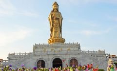 ทัวร์จีน หังโจว เกาะผู่โถวซาน วัดเซวี่ยโต้วซื่อ ป่าในน้ำทะเลสาบชิงซาน วัดหลิงอิ่น เจ้าแม่กวนอิมหนานไห่ ไม่เข้าร้านรัฐบาล