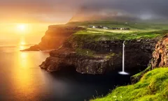 ทัวร์เดนมาร์ก หมู่เกาะแฟโร น้ำตกบอสดัลฟอสซูร์ หมู่บ้านซักซุน ล่องเรือดรานการ์เนียร์ ราคารวมค่าทิป