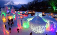 ทัวร์ญี่ปุ่น ฮอกไกโด ฟุราโน่ Lake Shikotsu Ice Festival สวนสัตว์อาซาฮิยาม่า นิงเกิ้ลเทอเรซ ลานกิจกรรมหิมะ อิสระเต็มวัน