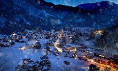 ทัวร์ญี่ปุ่น โอซาก้า โตเกียว Shirakawago Light Up 2025 จุดชมวิว HAKUBA วัดคิโยมิสึ พักออนเซ็น 2 คืน