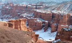 ทัวร์คาซัคสถาน อัลมาตี้ ชารีนแคนยอน ชิมบูลักสกีรีสอร์ท ทะเลสาบโคลไซ Oi Qaragai Mountain Resort