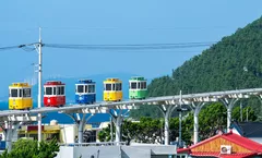ทัวร์เกาหลี ปูซาน หมู่บ้านวัฒนธรรมคัมชอน วัดแฮดงยงกุงซา ซองโดสกายวอล์ค นั่งรถไฟ SKY CAPSULE 