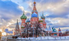 ทัวร์รัสเซีย มอสโคว์ มูร์มันสค์ มหาวิหารเซนต์บาซิล พระราชวังเครมลิน หมู่บ้านชาวประมงเทอริเบอร์ก้า นั่งรถลากสุนัขฮัสกี้ ตามล่าหาแสงเหนือ